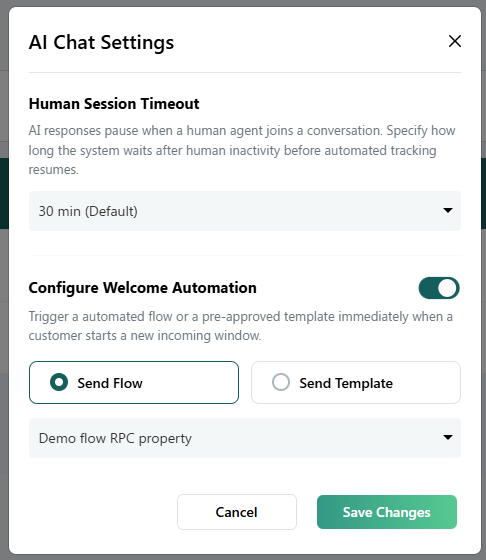 AI Chat Settings screenshot 2