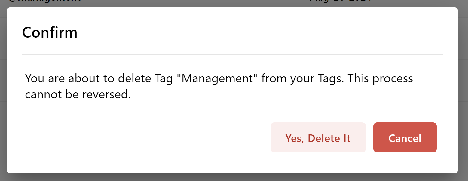 Tags screen screenshot 7