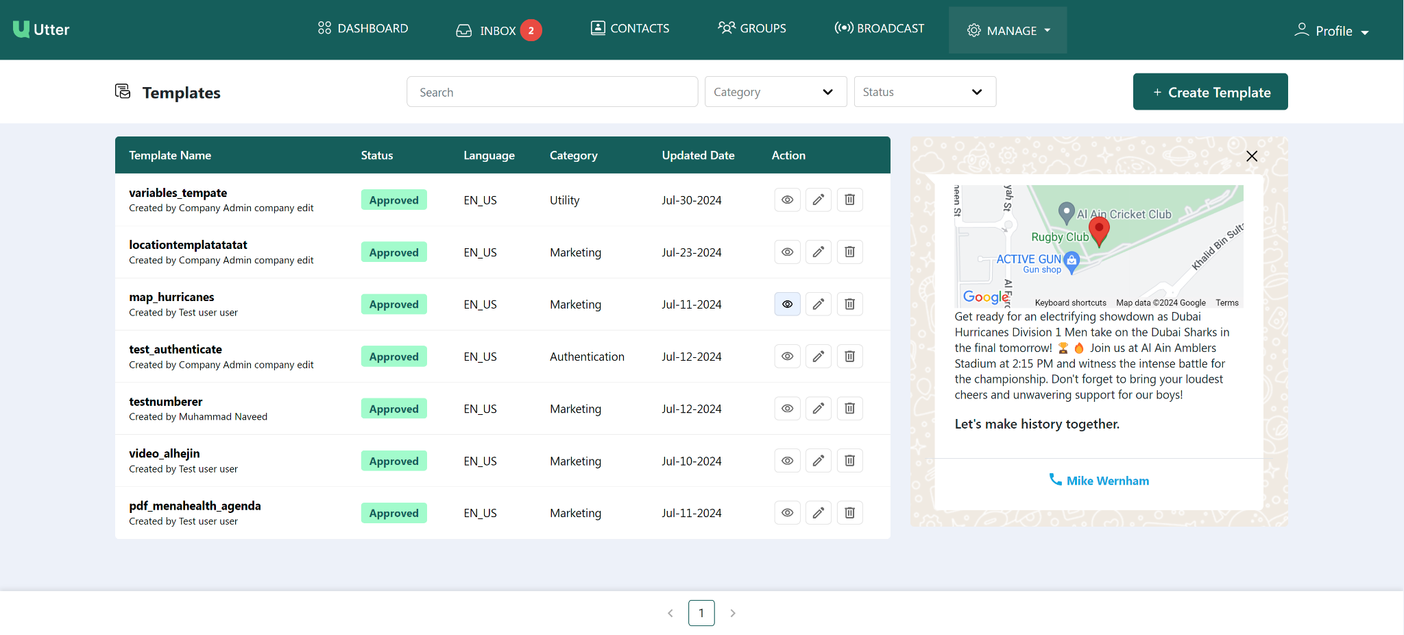Templates screen screenshot 13