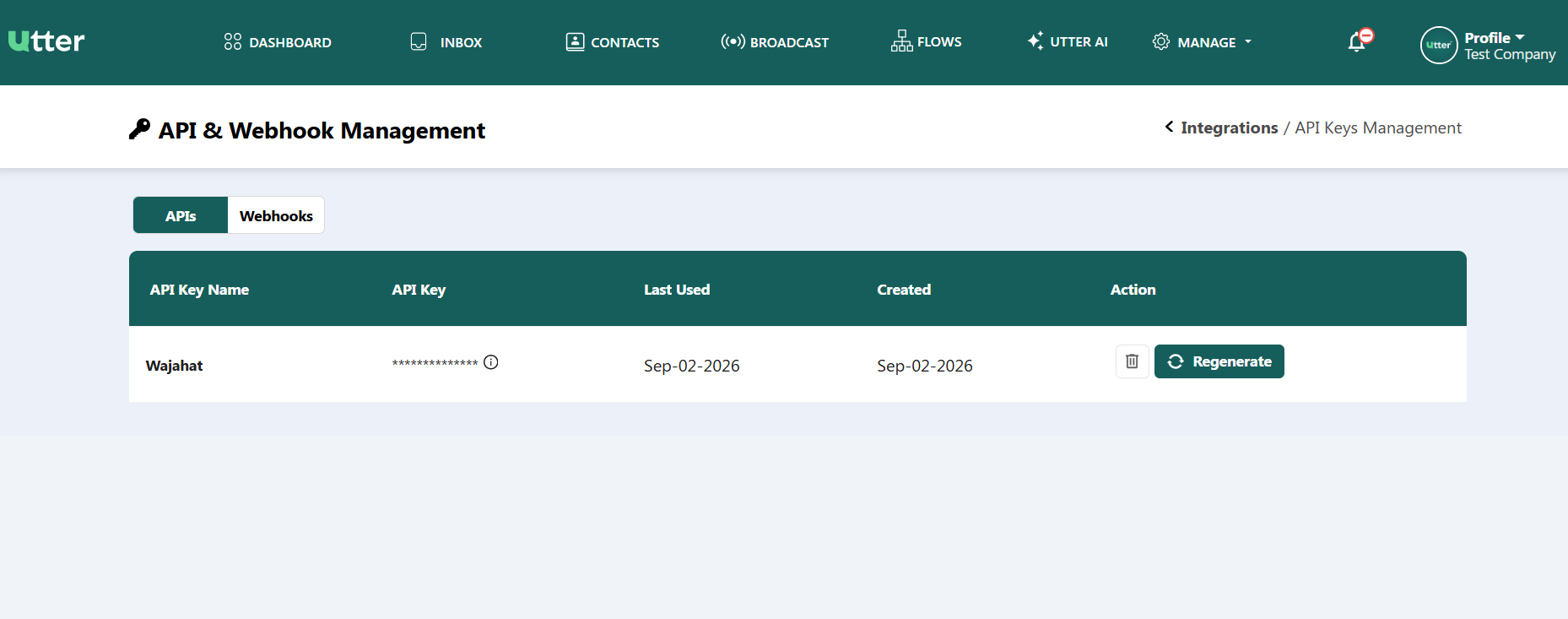 Utter AI Page